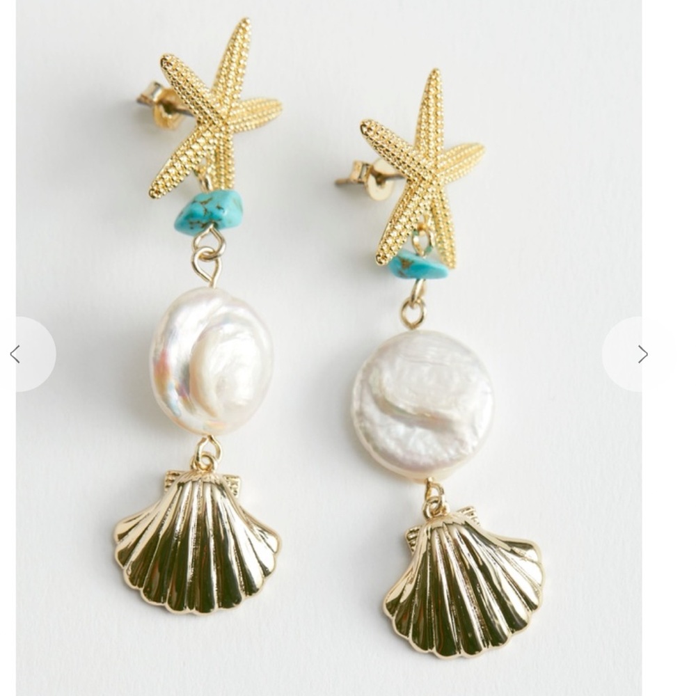 Seashell Drop Earrings